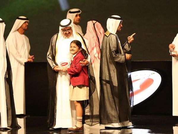 Suchetha on receiving Sheikh Hamdan Award