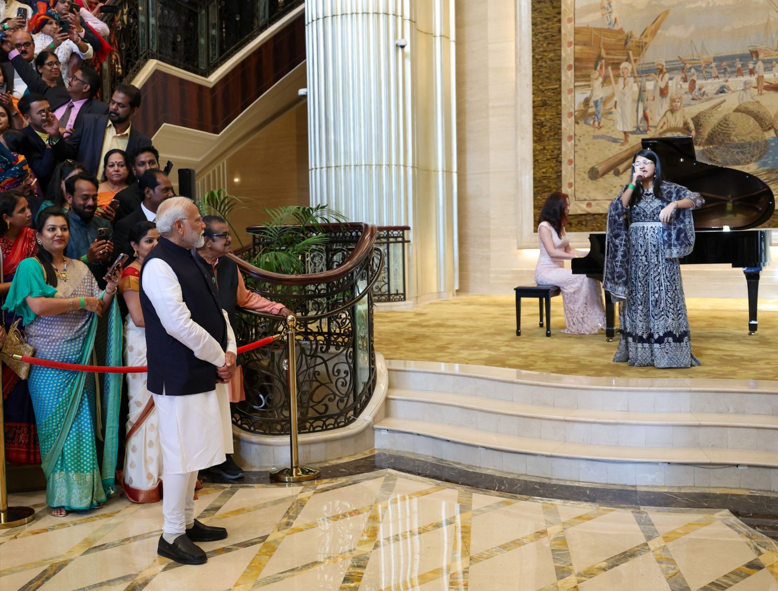 Performance at Hon'ble PM Shri Narendra Modi's Reception at The St Regis Abu Dhabi 2024